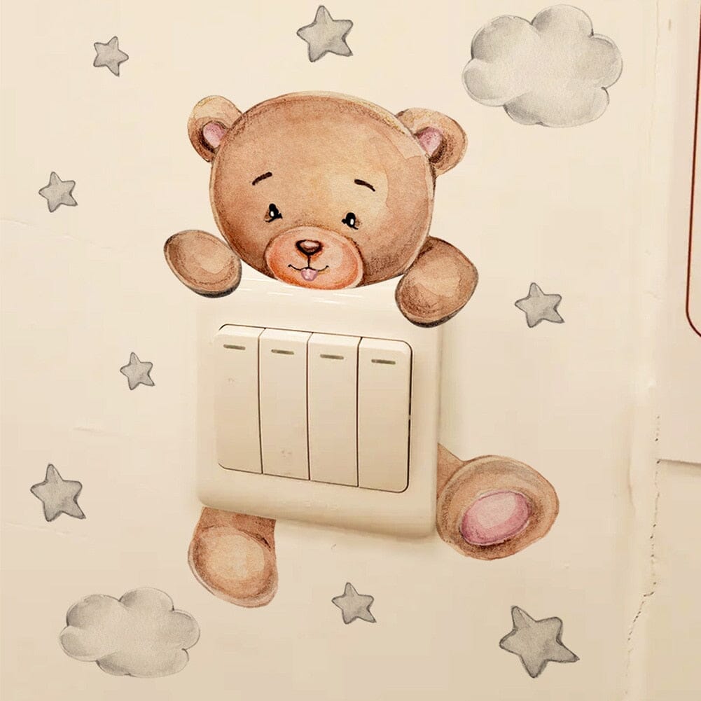 Stickybear™ - Sticker ourson décoratif | Chambre d'enfants - Confort Maman et Bébé - Mon Coin